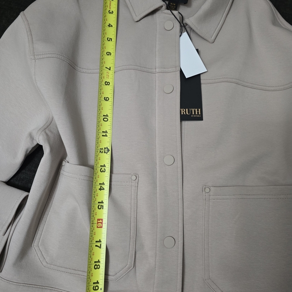 Cream Button-Front Jean Jacket - Picture 9 of 16